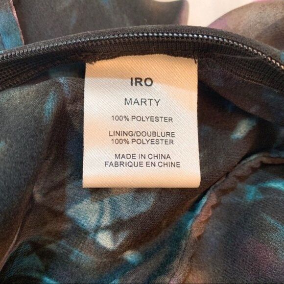 IRO Marty Poly Dress in Bleu - Picture 7 of 9